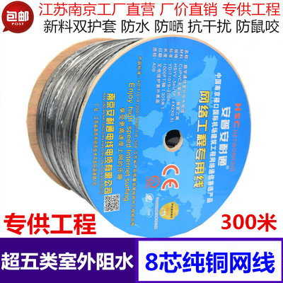 安普超五類室外純銅阻水網線 防水工程與遠距離監控的可靠選擇